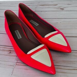 Bright Pink Flats by Tabitha Simmons